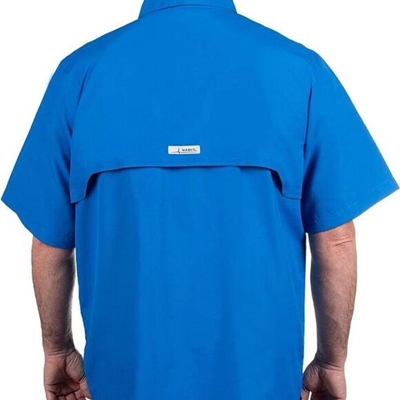 Habit Fourche Mountain Marlin Blue River Fishing Shirt, S New w/tags - Picture 2 of 10